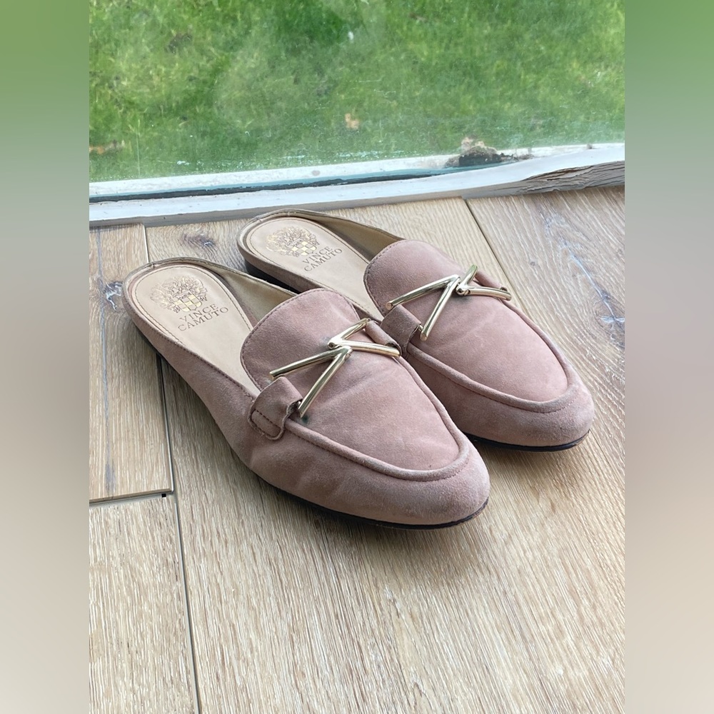 Blush Pink Vince Camuto Suede Flats